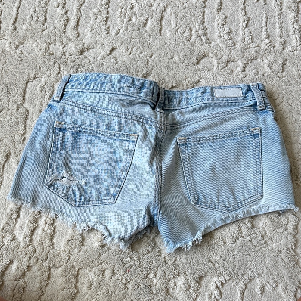 Abercrombie & Fitch Light Blue Jean Shorts - Picture 2 of 3